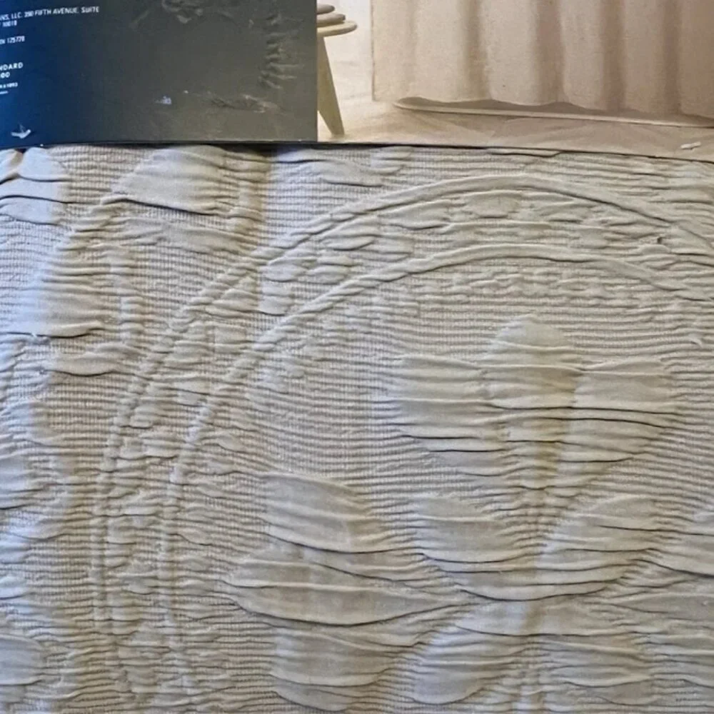 NEW Waterford Textured Fabric Shower Curtain 72